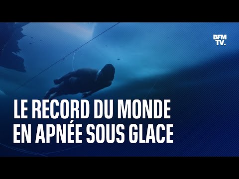 Le Français Arthur Guérin-Böeri a battu le record du monde de nage en apnée sous glace