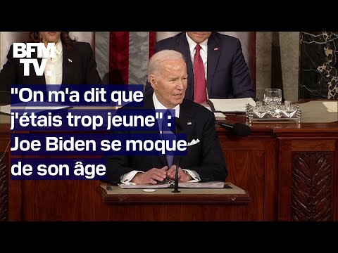 On m'a dit que j'étais trop jeune: Joe Biden se moque de son âge lors de son discours