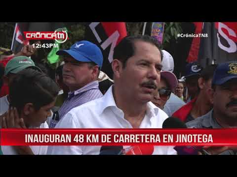 MTI inauguró tramo de carretera que une Pantasma y Wiwilí en Jinotega - Nicaragua