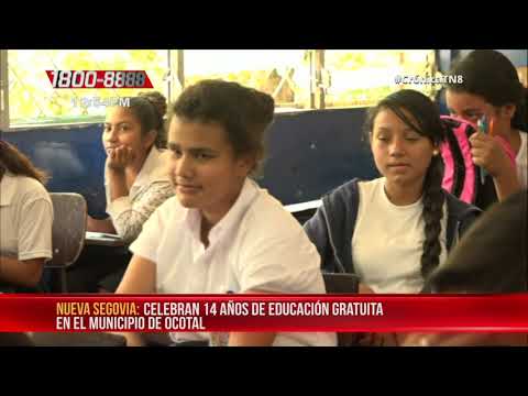 14 años de educación gratuita y de calidad fueron celebrados en Ocotal - Nicaragua