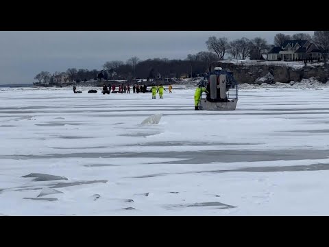 Coast Guard rescues nine people from ice floe in Lake Erie