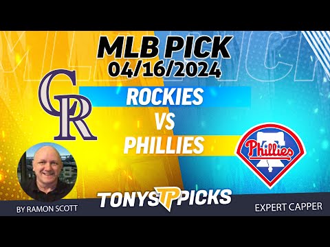 Colorado Rockies vs Philadelphia Phillies 4/16/2024 FREE MLB Picks and Predictions by Ramon Scott