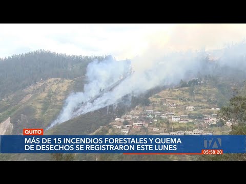 Quito nuevamente afectado por incendios forestales