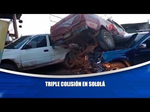Triple colisión en Sololá