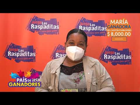 Maria Monserrate ganadora Raspaditas sorteo 356