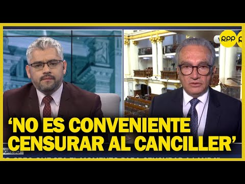Alejandro Aguinaga sobre César Landa: “No creo que sea momento de censurar a canciller”