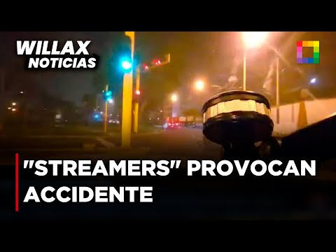 Willax Noticias - AGO 05 - STREAMERS PROVOCARON ACCIDENTE TRAS REALIZAR PIQUES ILEGALES | Willax