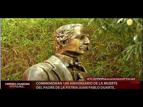 Conmemoran 144 aniversario de la muerte del padre de la patria Juan Pablo Duarte