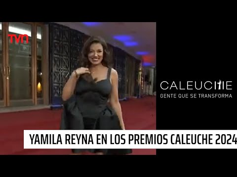 ¡Puro glamour! Yamila Reyna deslumbra en alfombra roja de los Premios Caleuche 2024