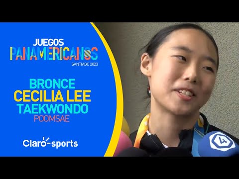 Cecilia Lee gano? el bronce en taekwondo poomsae de Santiago 2023