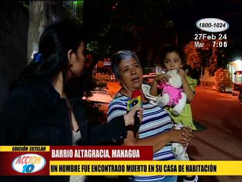 Hombre fue encontrado sin vida dentro de habitación en Managua