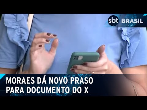 X, de Musk, terá 5 dias para comprovar representação no Brasil | SBT Brasil (21/09/24)