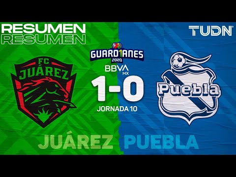 Resumen y gol | FC Juárez 1-0 FC Puebla | Guard1anes 2020 Liga BBVA MX - J10 | TUDN