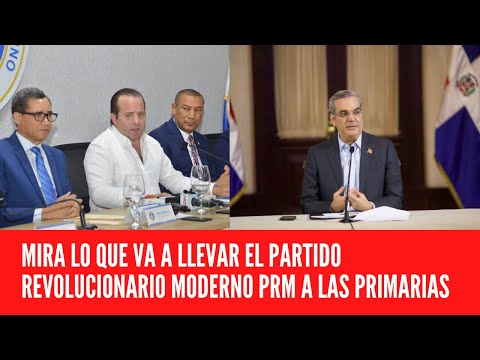 El PRM presenta lista de candidatos para primarias en Santo Domingo Este y Oeste