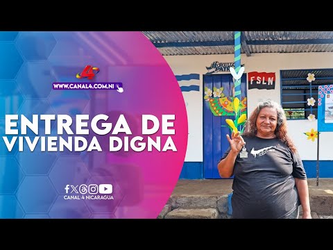 Alcaldía de Managua continúa con entrega de vivienda digna en el Barrio Sol de Libertad