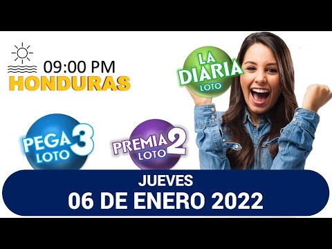 Sorteo 09 PM Loto Honduras, La Diaria, Pega 3, Premia 2, JUEVES 06 de enero 2022 |?