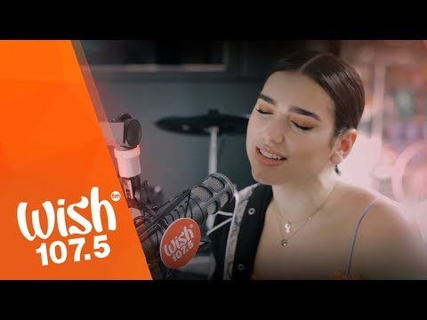 Dua Lipa sings "Lost In Your Light" LIVE on Wish 107.5 Bus