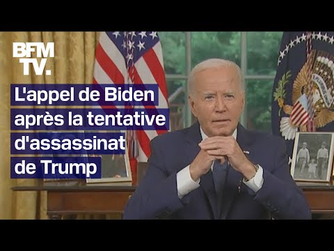 Joe Biden appelle à faire baisser la température après la tentative d'assassinat de Donald Trump