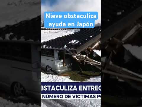 Japón: nieve obstaculiza entrega de ayuda en zona afectada tras sismo