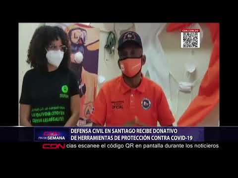 Defensa Civil en Santiago recibe donativo de herramientas de protección contra COVID-19