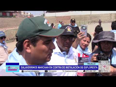 Trujillo: salaverrinos marchan en contra de instalación de Ex Floresta
