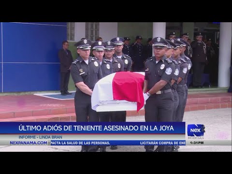 Último adiós de teniente asesinado en La Joya