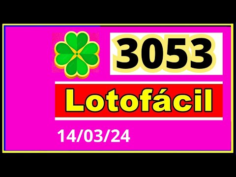 LotoFacil 3053 - Resultado da Lotofacil Concurso 3053