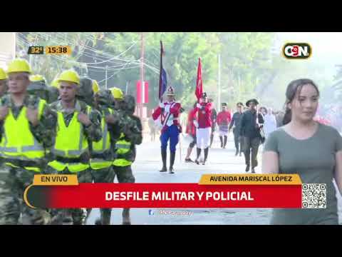 Desfile Militar y Policial por la Asunción de Santiago Peña