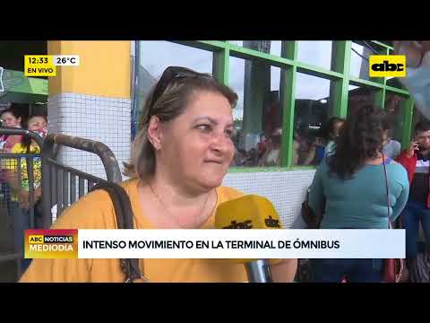 Semana Santa: Intenso movimiento en la Terminal de Ómnibus