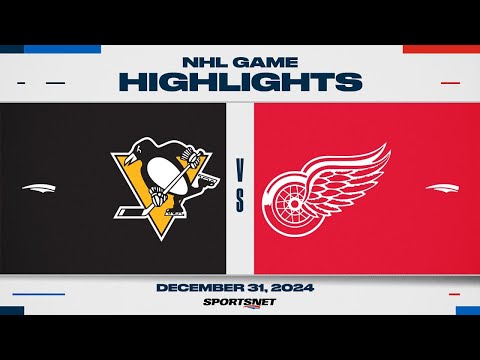 NHL Highlights | Penguins vs. Red Wings - December 31, 2024