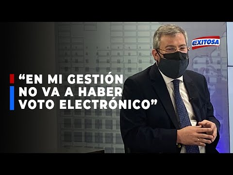 ??ONPE: Piero Corvetto remarcó que no se usará el voto electrónico durante su gestión