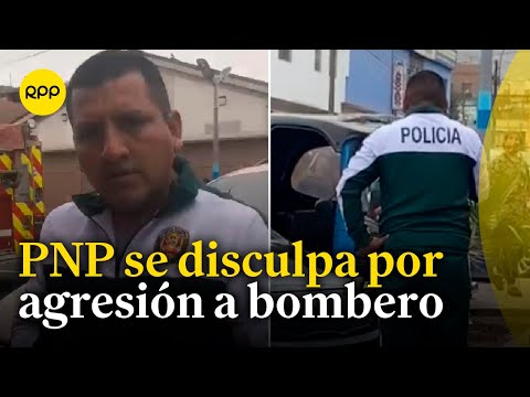 Jefe de la Región Policial Callao pide disculpas al cuerpo de bomberos del Perú