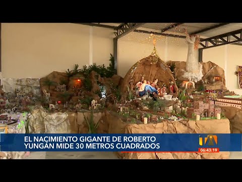 Roberto Yungán recrea el nacimiento de Jesús por más de 25 años