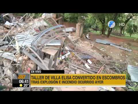 Vídeo: Momento exacto de la explosión en taller de Villa Elisa
