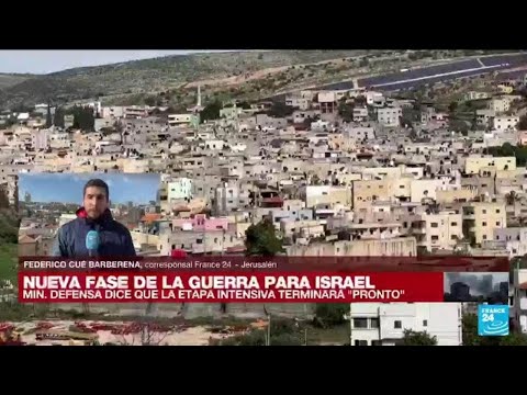 Israel anuncia que la fase intensiva en el norte de Gaza ha terminado y que pronto lo hará en el sur
