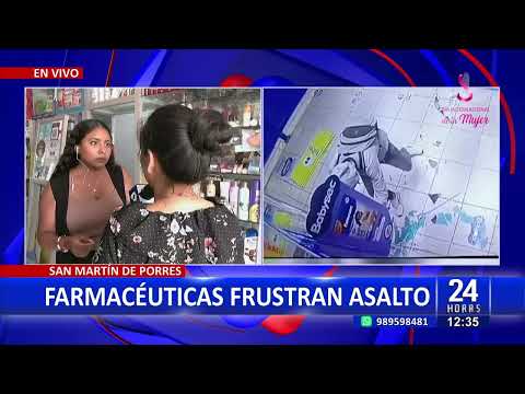 San Martin de Porres: trabajadores frustran asalto en farmacia