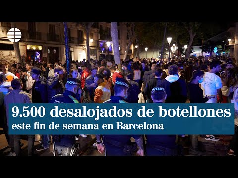Casi 9.500 personas desalojadas por botellones en Barcelona