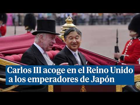 El rey Carlos III acoge en el Reino Unido con toda la pompa a los emperadores de Japón