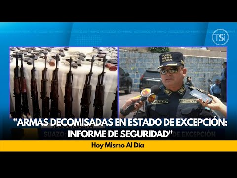 Armas Decomisadas,en estado de excepción, provienen de El Salvador y Nicaragua: Informe de Seguridad