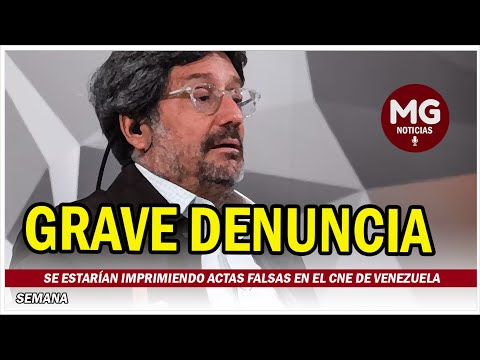 PACHO SANTOS DENUNCIA QUE SE ESTARÍAN IMPRIMIENDO ACTAS FALSAS EN EL CNE DE VENEZUELA