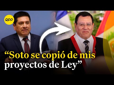 Luis Aragón indica que Alejandro Soto es quien copia sus proyectos de Ley
