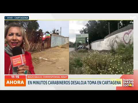 Carabineros desalojó toma en Cartagena | 24 Horas TVN Chile