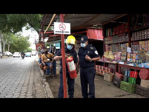 2 mil bomberos inspeccionan puestos de pólvora en Nicaragua
