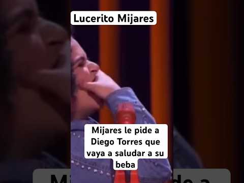 Lucerito Mijares emocionada al poder darle un abrazo y tener de cerca al cantante Diego Torres