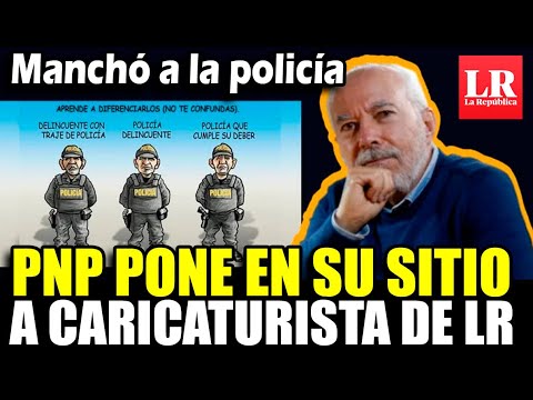 PNP Denuncia a Carlín por su caricatura insult4ndo a la policía y llamándolos delincu3ntes