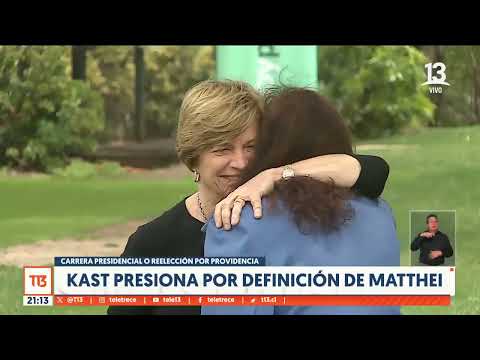 Kast presiona a Matthei para que se defina si será candidata a alcaldesa o no