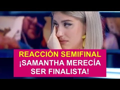 REACCIO?N SEMIFINAL 'OT 2020': ¡SAMANTHA MERECI?A SER FINALISTA!