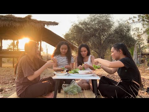 หว่านแหเอาปลามาพันกินกับข้าวปุ