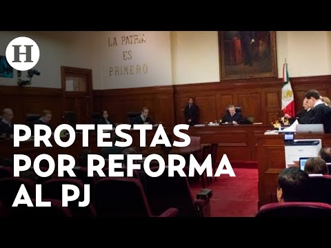 ¿Trabajadores no quieren reforma al PJ? Protestan afuera de foro de discusión en Chiapas