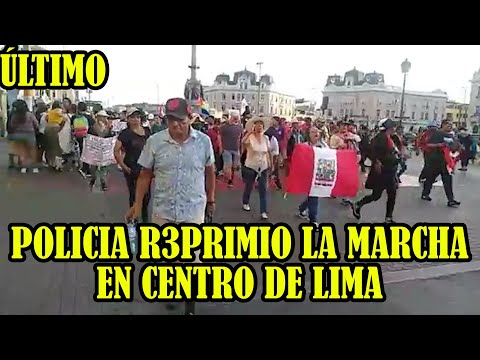 MANIFESTANTES DEL CALLAO Y CHORRILOS PRESENTES EN LA MARCHAS EN LA CAPITAL PERUANA CONTRA GOBIERNO..